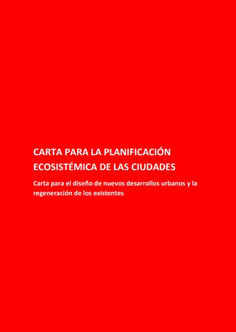 Carta para la planificacin ecosistmica de las ciudades